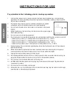 Предварительный просмотр 8 страницы Lister E 3020 Instructions For Use Manual