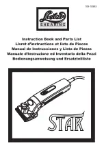 Lister Star Instruction Book And Parts List предпросмотр