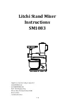 Предварительный просмотр 1 страницы Litchi SM1083 Instructions Manual