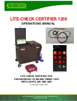 Предварительный просмотр 1 страницы Lite-Check CERTIFIER 1200 Operation Manual