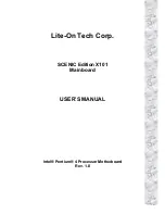 Предварительный просмотр 1 страницы Lite-on Tech Scenic Edition X101 User Manual