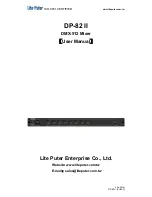 Lite-Puter DP-82 II User Manual предпросмотр