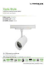 LiteGear Varia-Style LG14490W Installation Manual preview