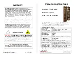 Предварительный просмотр 1 страницы Litelink VAT-1001 Operating Instructions