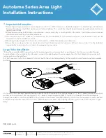 Litelume Autolume Series Installation Instructions предпросмотр