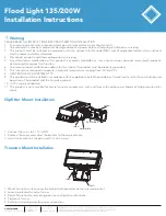 Litelume Flood Light 135/200W Installation Instructions preview