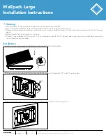 Preview for 1 page of Litelume Wallpack Large Installation Instructions