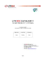 LITEMAX ALF2011 Manual предпросмотр