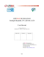 LITEMAX SLD2415 User Manual предпросмотр