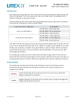 Preview for 3 page of LiteOn PF-2123-2 Startup Manual