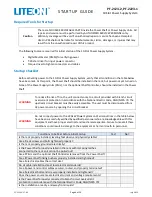 Preview for 4 page of LiteOn PF-2123-2 Startup Manual