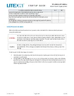 Preview for 5 page of LiteOn PF-2123-2 Startup Manual