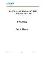 Preview for 1 page of LiteOn WN6301MH User Manual