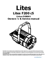 Lites Lites F200 c5 Owner'S Service Manual предпросмотр