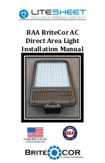 Предварительный просмотр 1 страницы LITESHEET BriteCor AC BAA Installation Manual