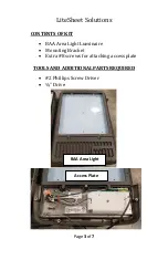 Предварительный просмотр 3 страницы LITESHEET BriteCor AC BAA Installation Manual