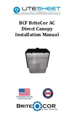 Preview for 1 page of LITESHEET BriteCor AC BCF Installation Manual