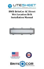 Preview for 1 page of LITESHEET BriteCor AC BWB Installation Manual