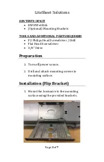 Preview for 3 page of LITESHEET BriteCor AC BWB Installation Manual