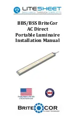 LITESHEET BriteCor AC Direct BBS Installation Manual preview