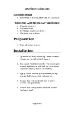 Preview for 3 page of LITESHEET BriteCor AC Direct BCO Installation Manual