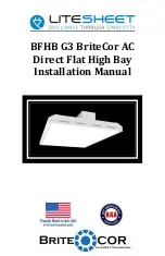 Preview for 1 page of LITESHEET BriteCor AC Direct BFHB G3 Installation Manual