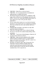 Preview for 2 page of LITESHEET BriteCor AC Direct BHLB Series Installation Manual