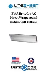 LITESHEET BriteCor AC Direct BWA Installation Manual preview