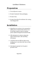 Preview for 3 page of LITESHEET BriteCor AC Direct BWA Installation Manual