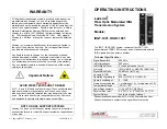 LITEWAY LuxLink IRGT-1001 Operating Instructions preview