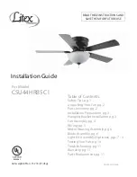 Preview for 1 page of Litex CSU44HRB5C1 Installation Manual