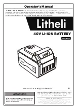 Litheli U1BY30100 Operator'S Manual предпросмотр