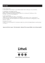 Предварительный просмотр 16 страницы Litheli U1HT21042 Operator'S Manual