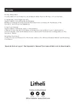 Предварительный просмотр 18 страницы Litheli U1PS21000 Operator'S Manual