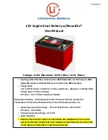 Предварительный просмотр 1 страницы Lithionics Battery NeverDIE User Manual