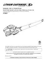 Предварительный просмотр 13 страницы Lithium Earthwise LB20020 Operator'S Manual