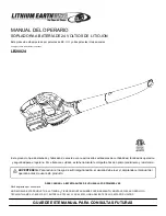 Предварительный просмотр 7 страницы Lithium Earthwise LB20024 Operator'S Manual