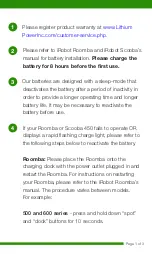 Preview for 2 page of Lithium Power R9 Quick Start Card