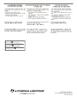 Preview for 2 page of Lithonia Lighting CUC8 Installation Instructions