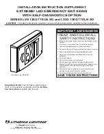 Preview for 1 page of Lithonia Lighting EXTREME LVS2 120/277 ELN SD Series Installation Instruction Supplement