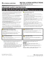 Предварительный просмотр 1 страницы Lithonia Lighting JCBL Series Installation Instructions Manual