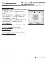 Предварительный просмотр 5 страницы Lithonia Lighting JCBL Series Installation Instructions Manual