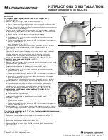 Предварительный просмотр 16 страницы Lithonia Lighting JCBL Series Installation Instructions Manual