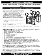 Lithonia Lighting LHXNY Installation Instructions предпросмотр