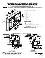 Preview for 2 page of Lithonia Lighting LVS 120/277 ELN CW Installation Instruction Supplement