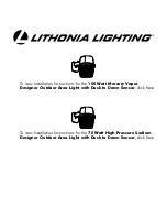 Preview for 1 page of Lithonia Lighting OALD 100MV 120 P LP Installation Instructions