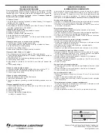 Preview for 2 page of Lithonia Lighting Shoplight Installation Instructions