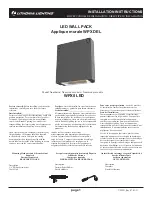 Preview for 1 page of Lithonia Lighting WPX Series Installation Instructions Manual