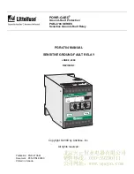 Littelfuse POWR-GARD PGR-4704 Manual preview