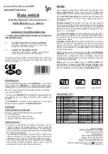 Littfinski Daten Technik DSW-88-N-B Assembly Instruction предпросмотр